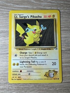 Lt. Surge's Pikachu #81/Pokemon Gym Heroes